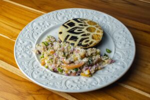 Ensalada de quinoa con verduras asadas  catering Bocaditos Marlene Mataró