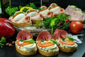 Mini bocadillo de salchichón ibérico (6 u)  catering Bocaditos Marlene Mataró