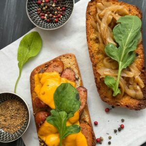 Sándwich de atún con cebolla pochada  catering Bocaditos Marlene Mataró