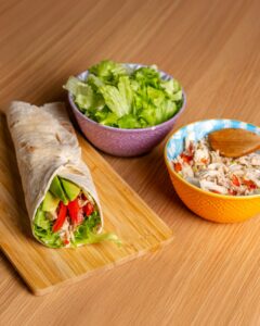 Wrap de pollo César  catering Bocaditos Marlene Mataró