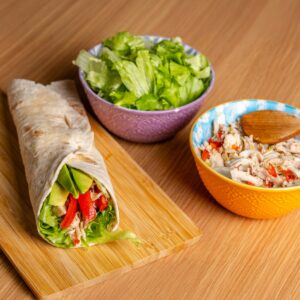 Wrap de pollo César  catering Bocaditos Marlene Mataró