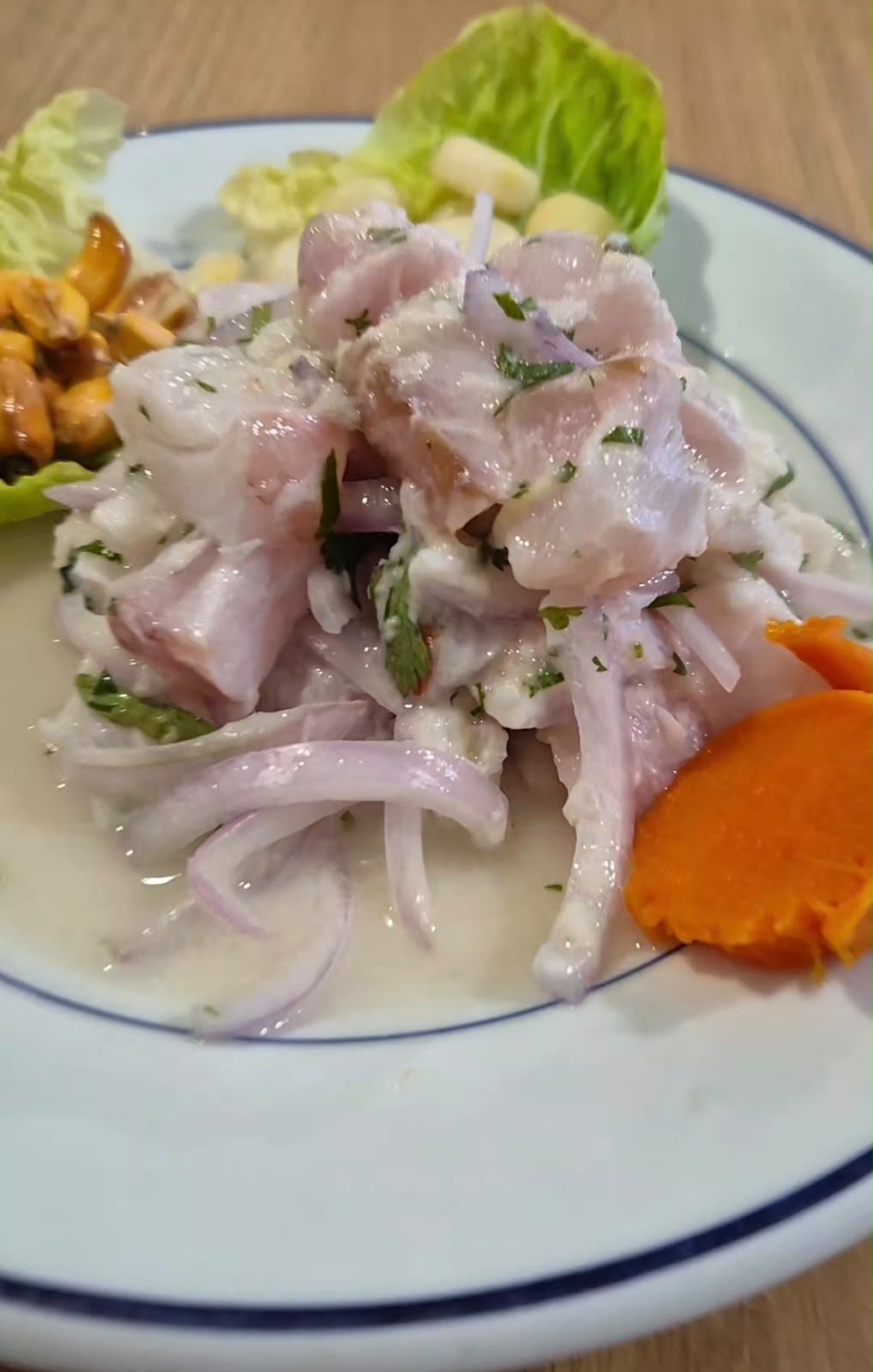 Ceviche de corvina